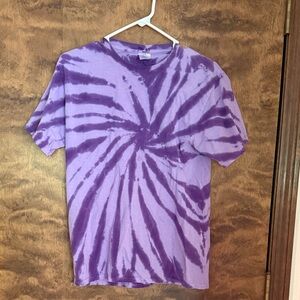 Purple Hand Made Tie-Dye - Small
